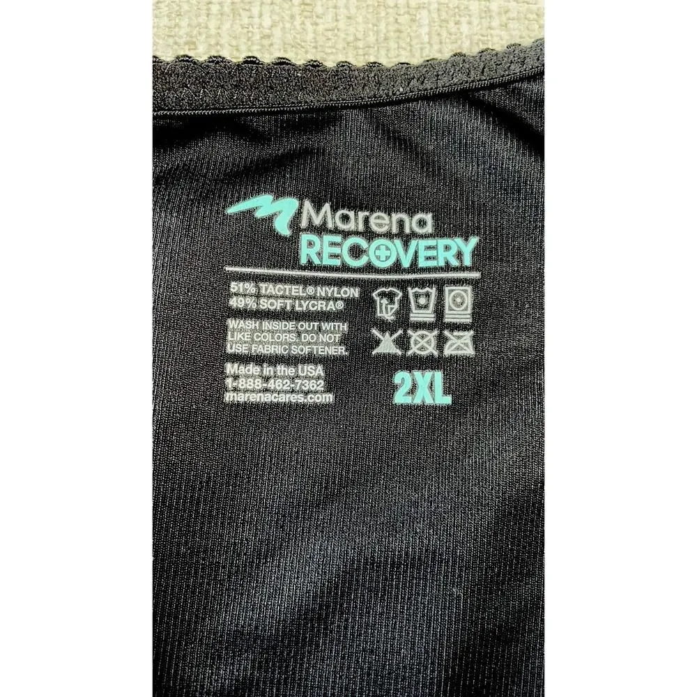 Marena Recovery Girdle Post Surgical Compression Bodysuit Side Zip Womens XL